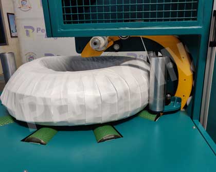 coil wrapped with jute roll